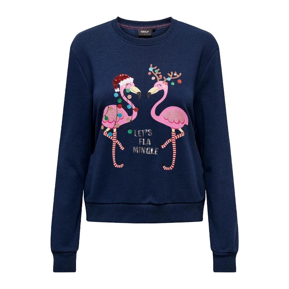 Sweat de Noel Marine Femme Only Onlyda Christmas 1