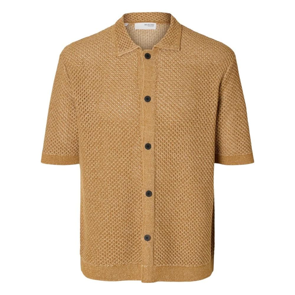 Chemise Camel Homme Selected Ginger 1