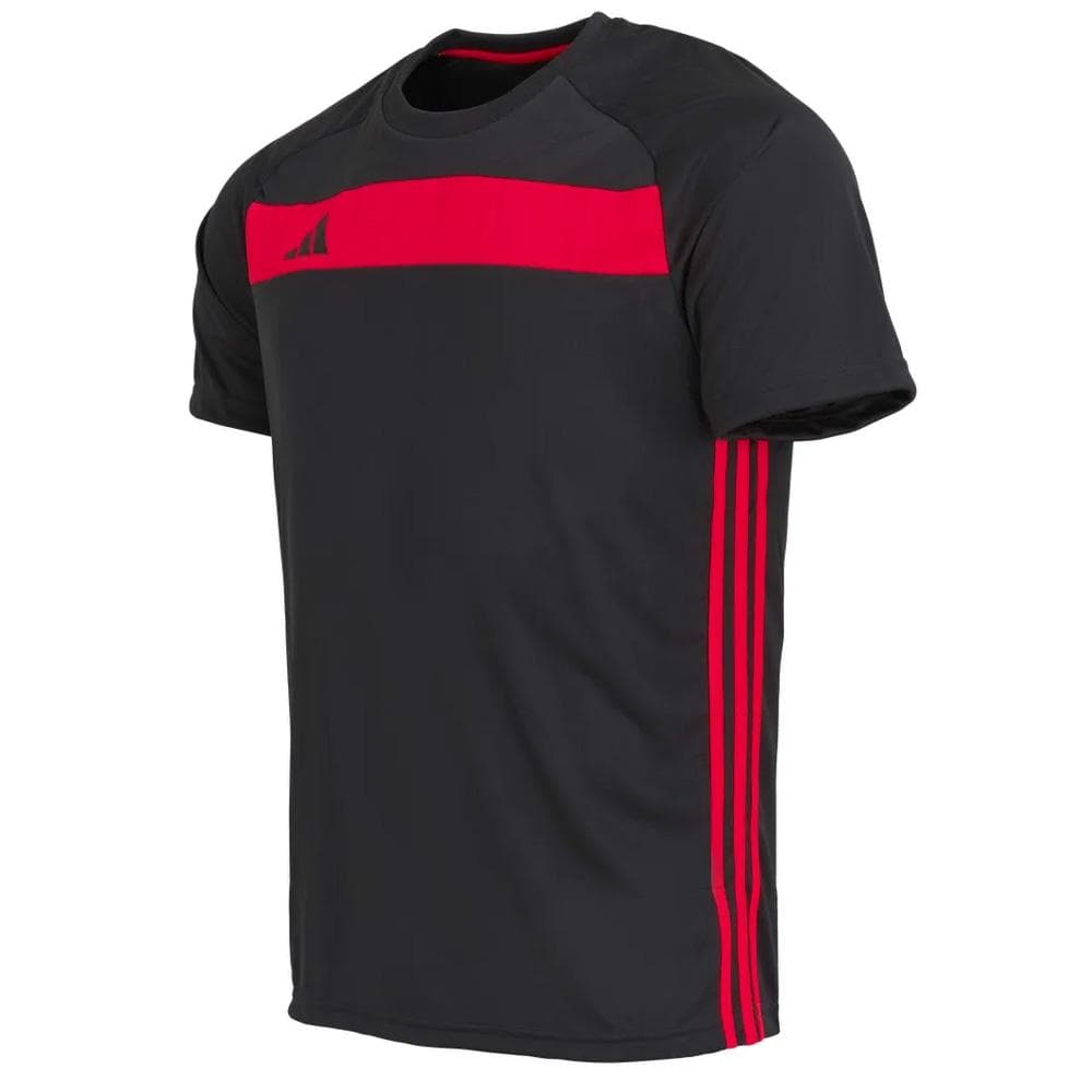 T-Shirt Rouge/Noir Homme Adidas Tiro 1