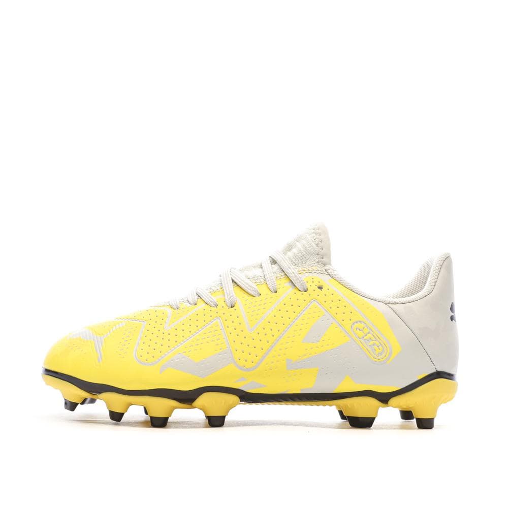 Chaussures de Foot Jaune/Gris Garçon Puma Future Play FG/AG 1