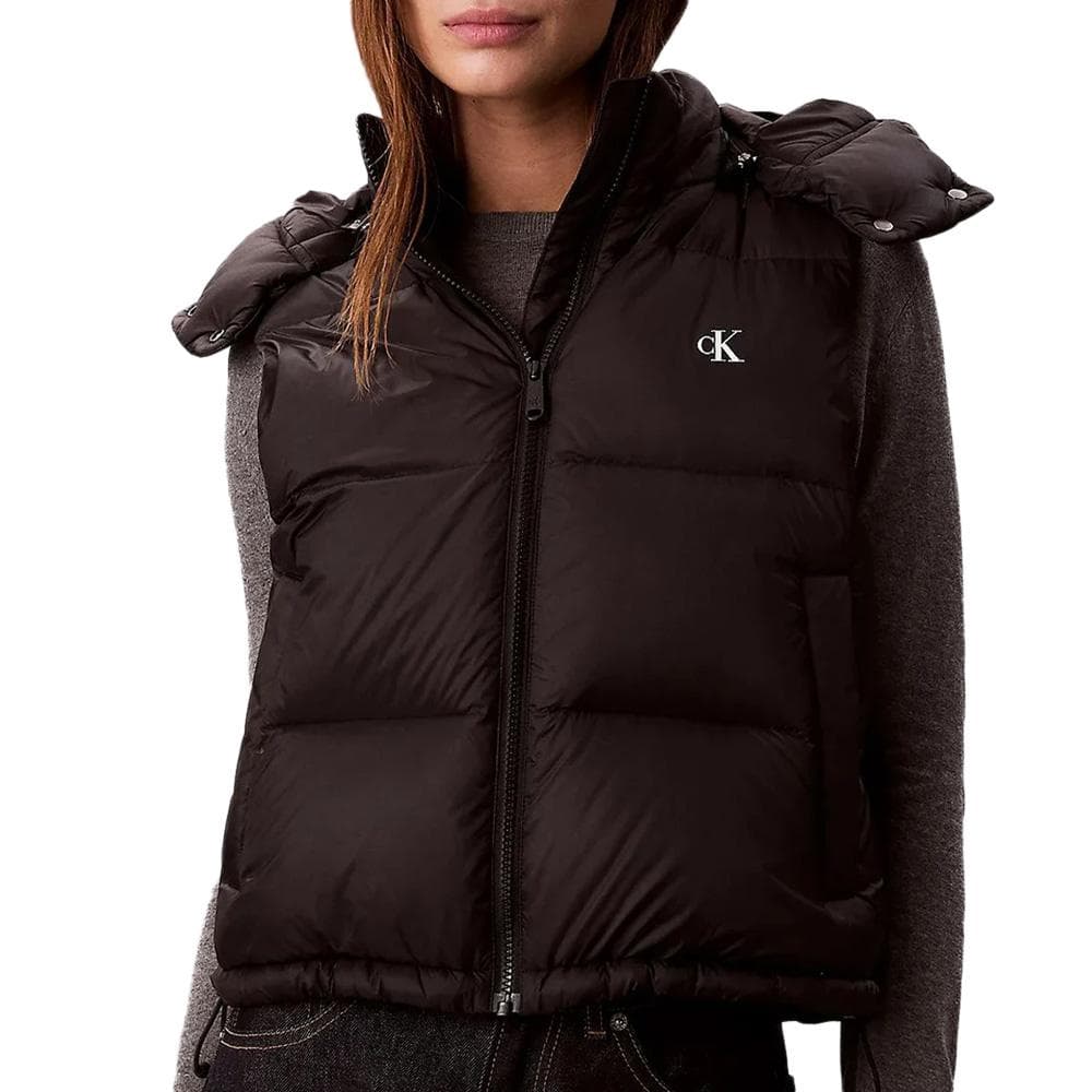 Blouson Sans Manches Noir Femme Calvin Klein Jeans Essential 1