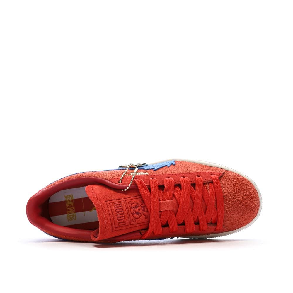 Baskets Rouge/Bleu Garçon Puma Suede One Piece Jr 4