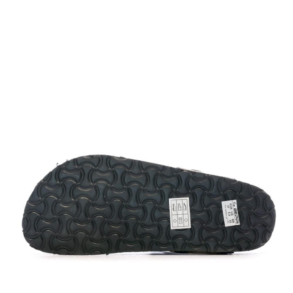 Sandales Noir/Doré Léopard Femme Beppi 5