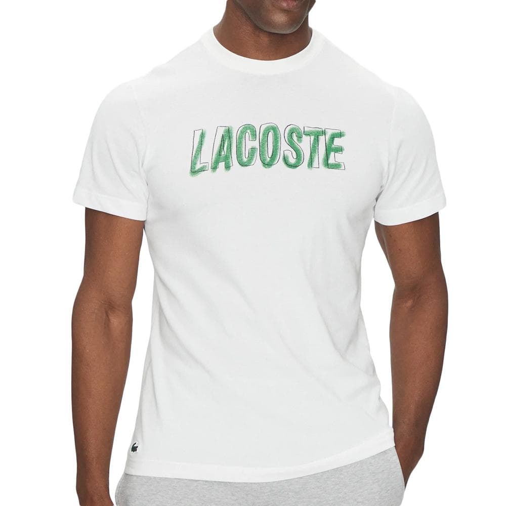 T-shirt Blanc Homme Lacoste Core Performance 1