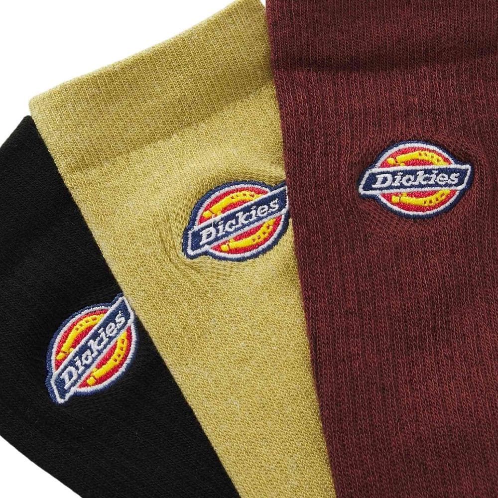 x3 Paires de Chaussettes Rouge/Jaune/Noire Homme Dickies Valley Grove 2