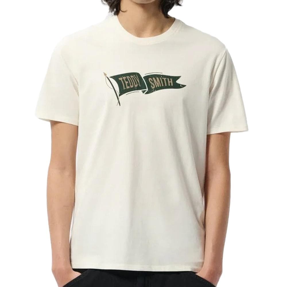 T-shirt Blanc Homme Teddy Smith T-flag 1