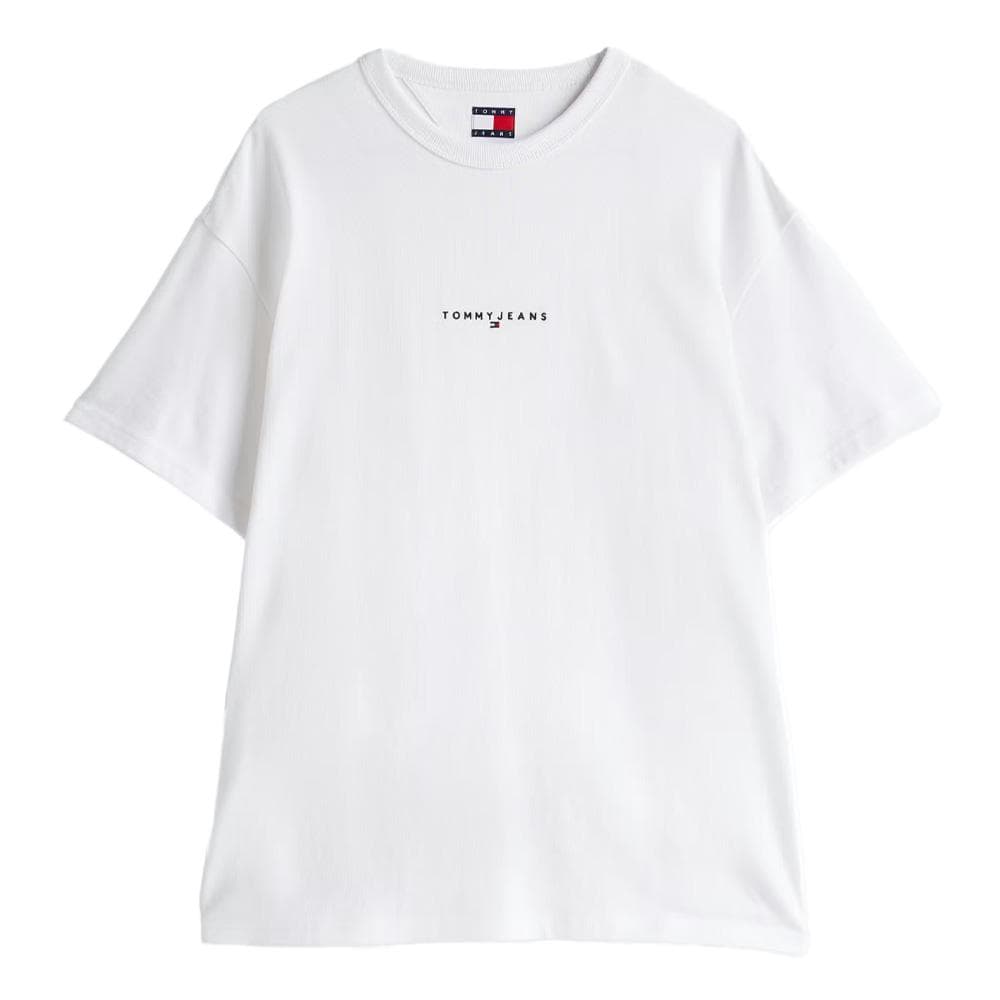 T-Shirt Blanc Homme Tommy Hilfiger Linear0 2