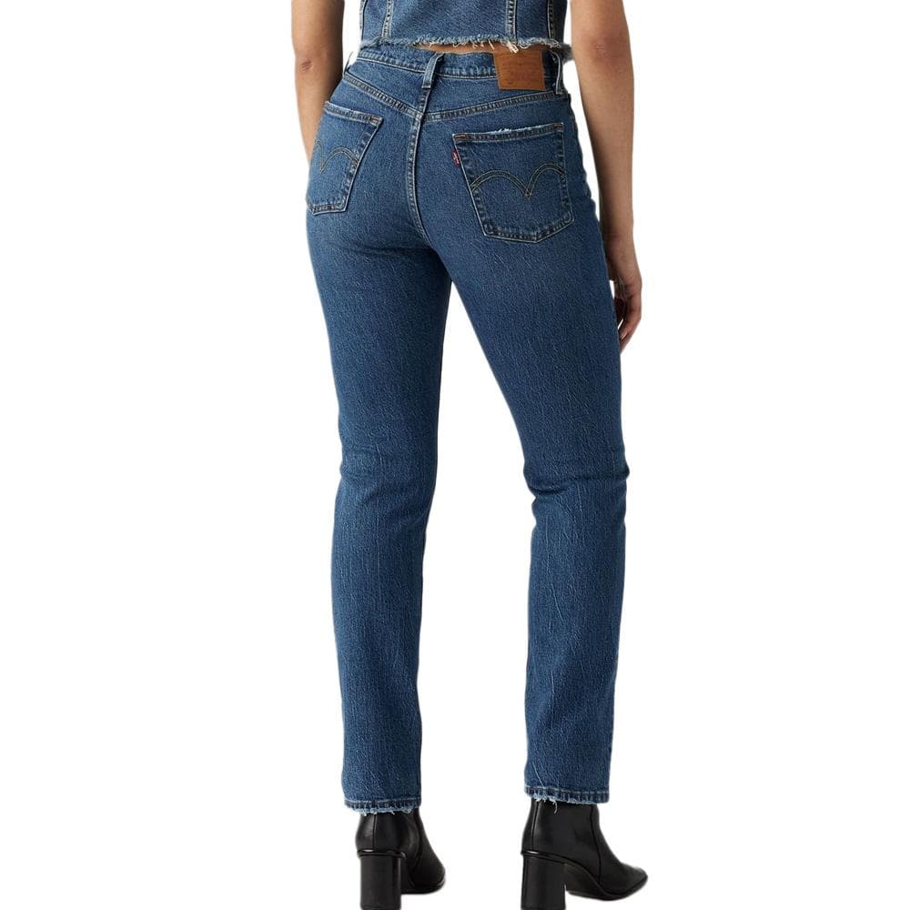 Jean 501 Bleu Femme Levi's Med Indigo 12501 2
