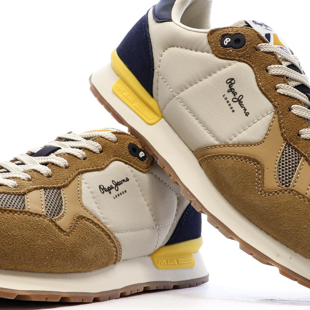 Baskets Noir/Camel Homme Pepe jeans Brit Prints 7