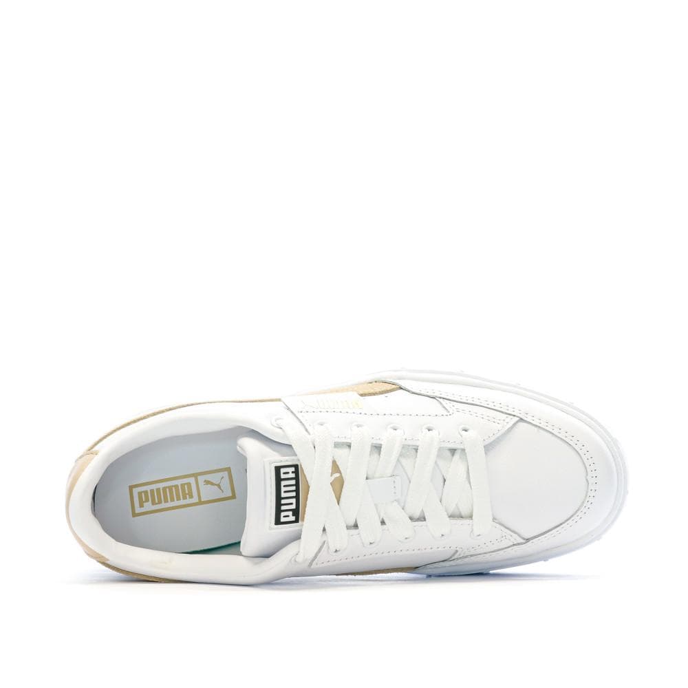 Baskets Blanc/Beige Femme Puma Mayze Stack 4