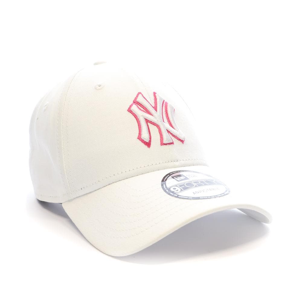 Casquette Blanche/Rose Homme New Era Outline 2