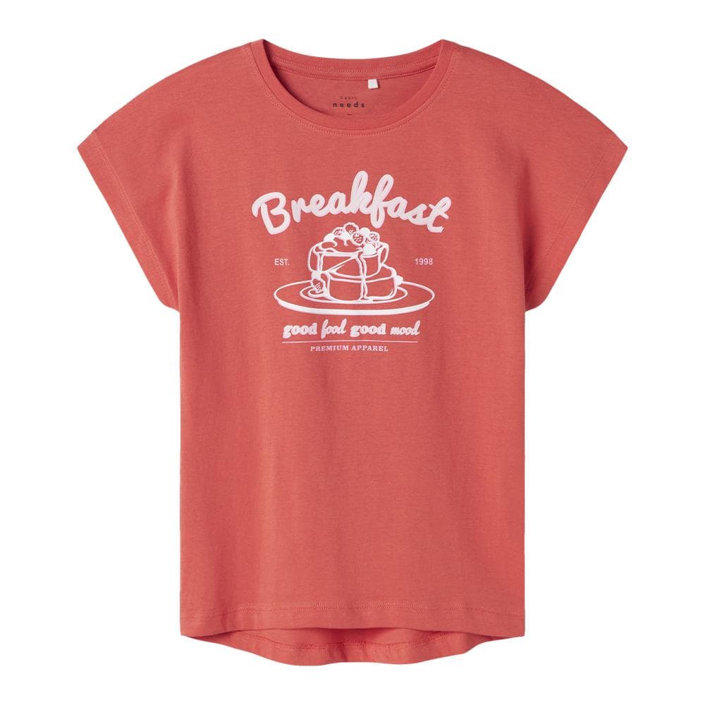 T-Shirt Rouge Fille Name it Spiced Coral 1