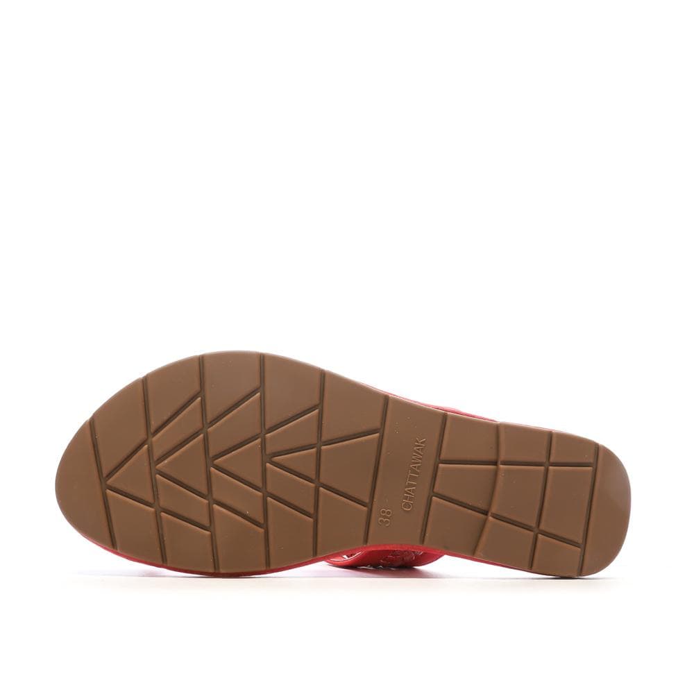 Sandales Rouge Femme Chattawak TIFA 5