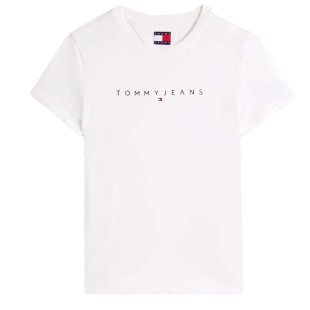 T-shirt Blanc Femme Tommy Hilfiger Linearp 2