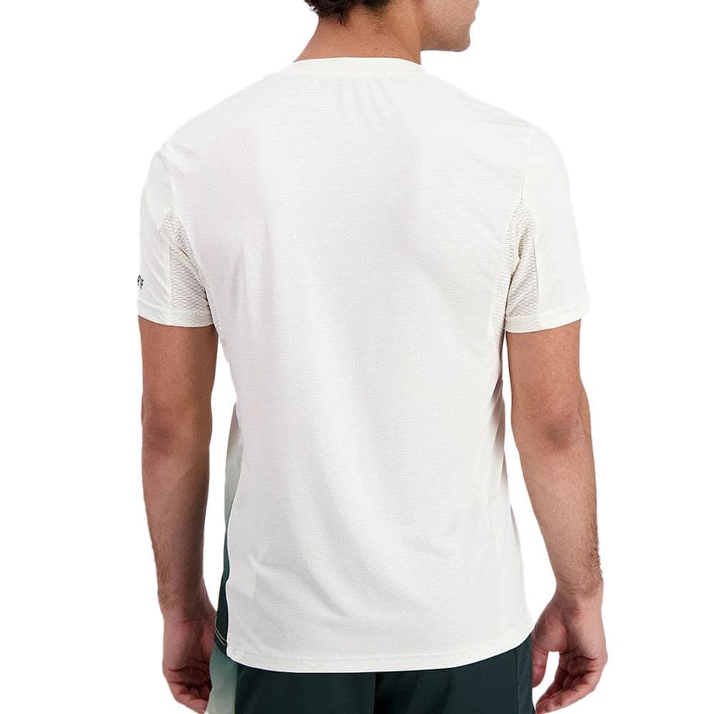 Maillot de Sport Ecru/Vert Le Coq Sportif Tennis Pro 2