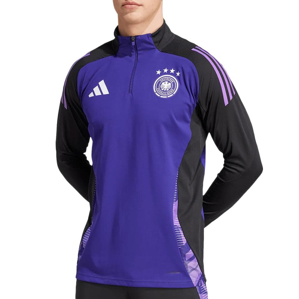 Allemagne Sweat 1/4 zip Violet Homme Adidas Tiro 24 1