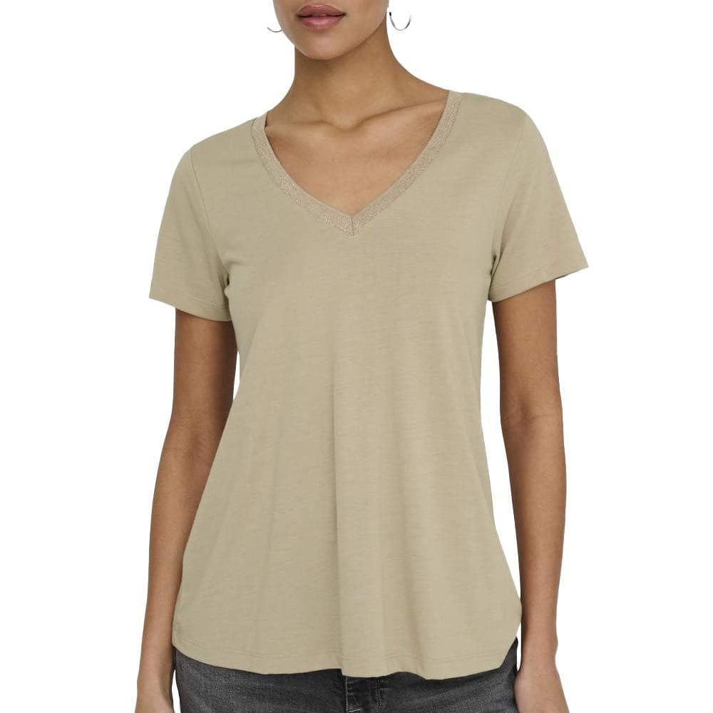 T-Shirt Beige/Doré Femme JDY Dalila 1