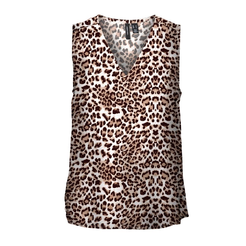 Blouse Marron/Noir à Motifs Femme Vero Moda Easy Joy 1