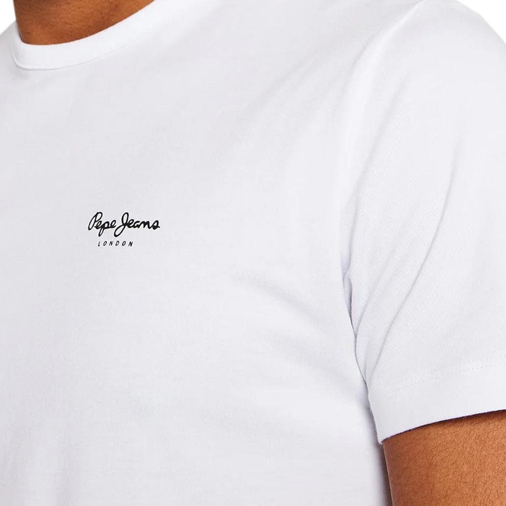 T-shirt Blanc Homme Pepe Jeans Original Basic 3