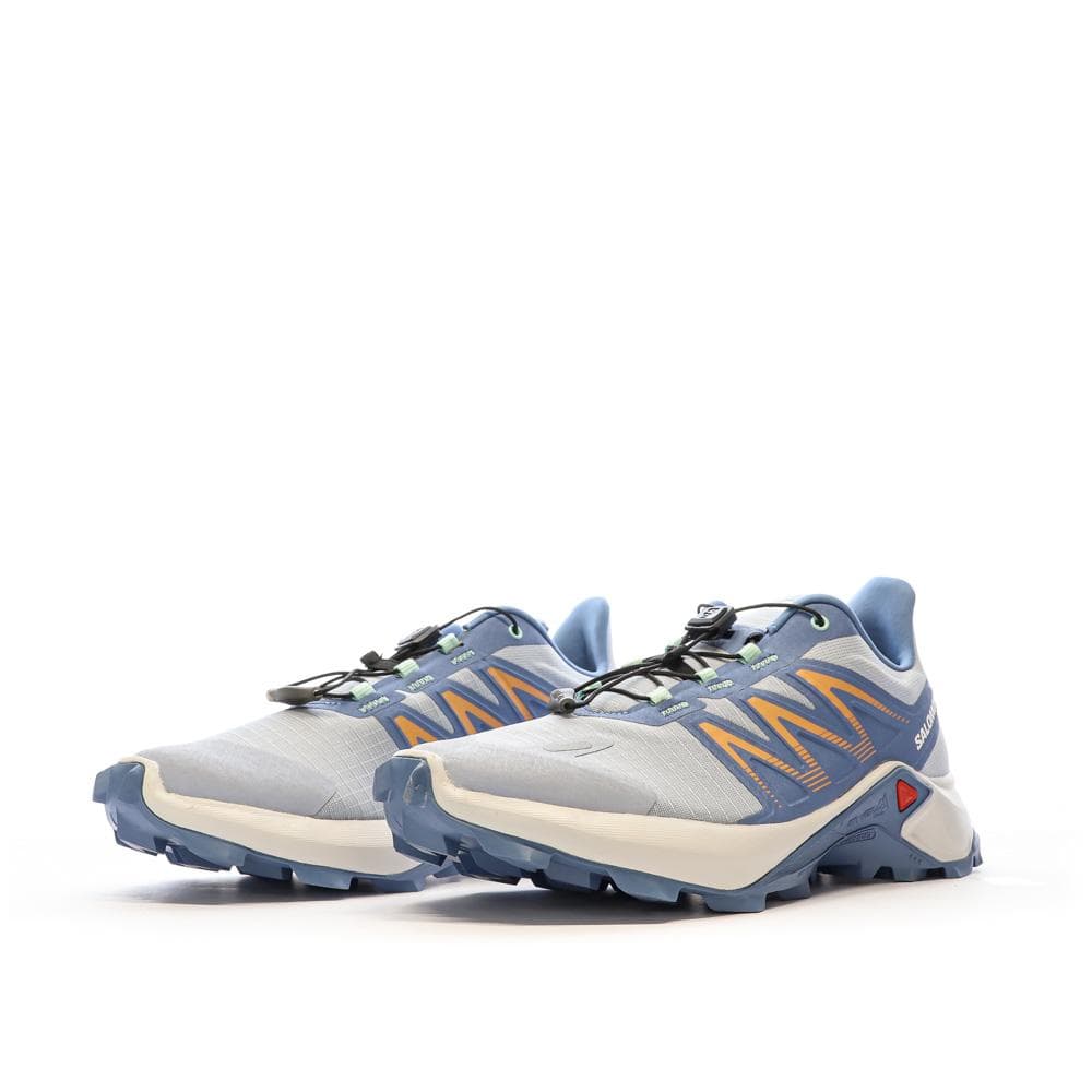 Chaussures de trail Bleu/Beige Femme Salomon Sagacross W 6