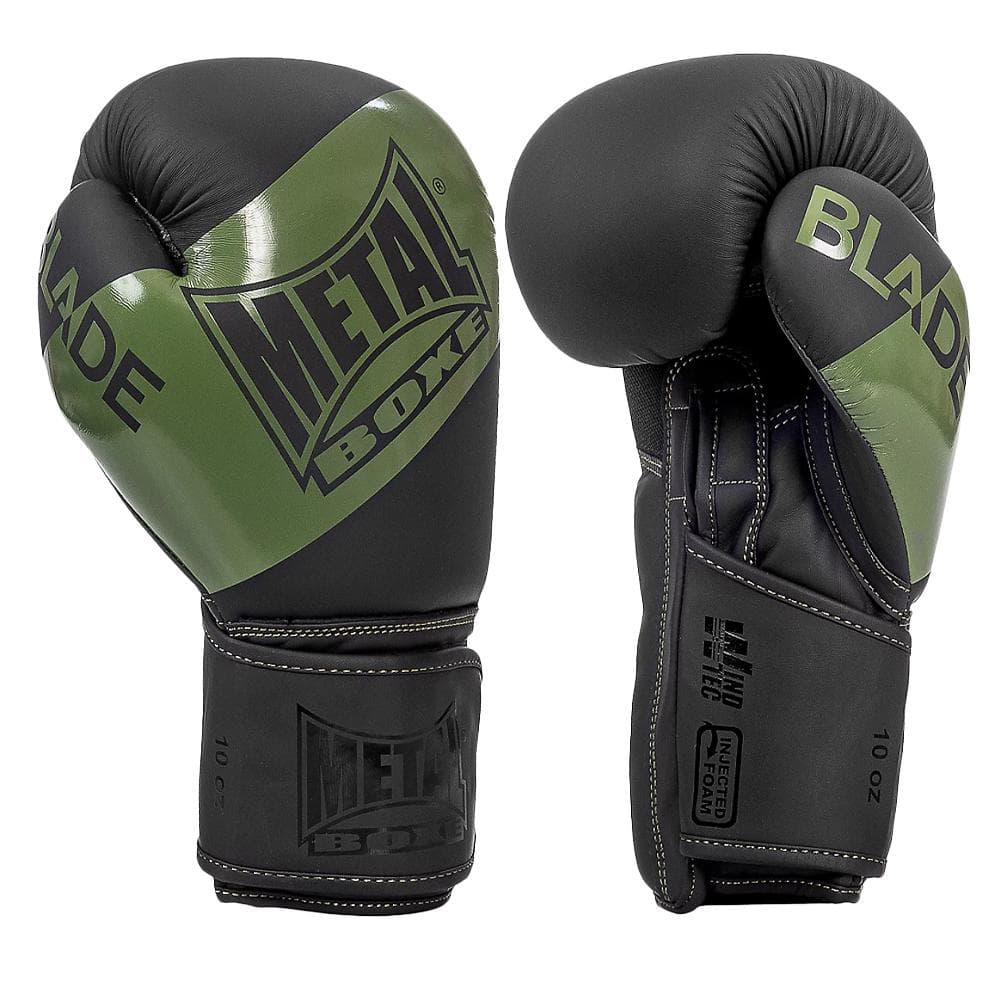 Gants d'entraînement Noir/Kaki Metal Boxe Blade 1