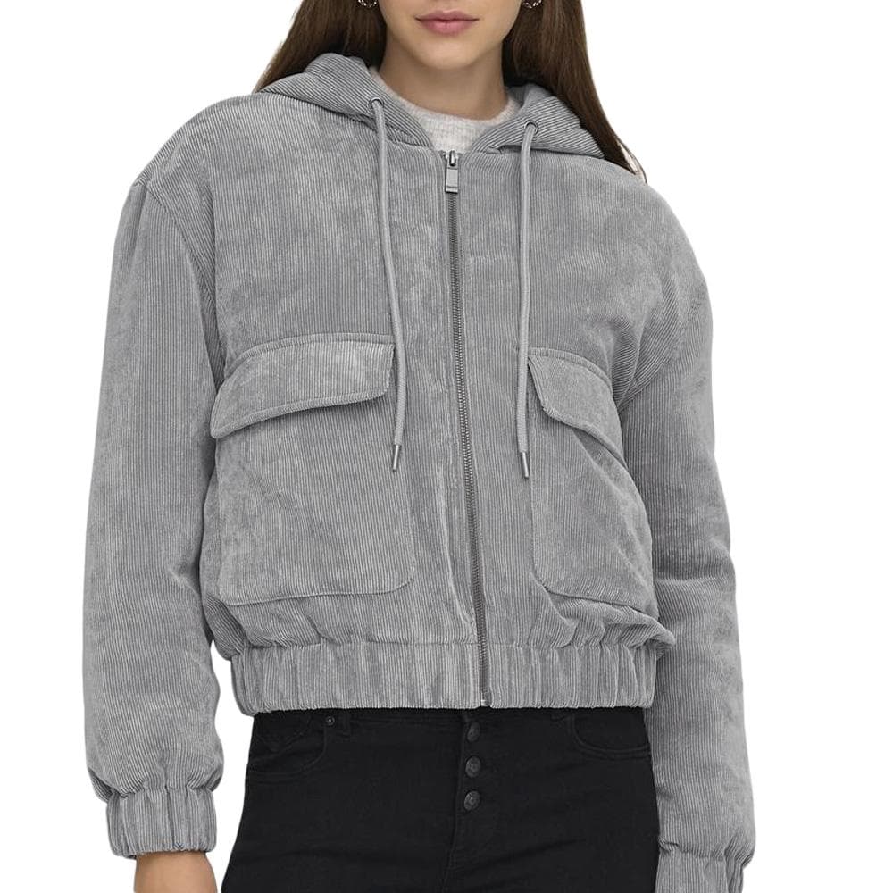 Veste Grise Femme Only Suva Corduroy 1