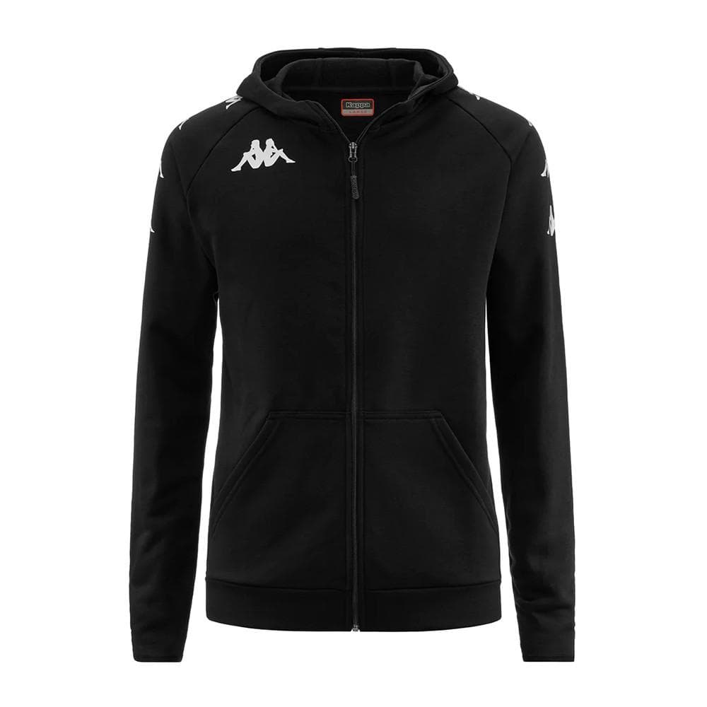 Sweat Zippé Noir Garçon Kappa Divieto 1