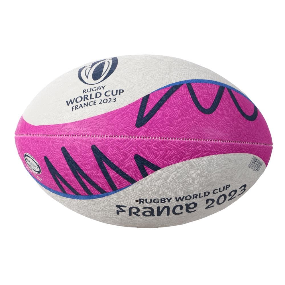 Ballon de Rugby Blanc/Rose Gilbert World Cup 2023 1