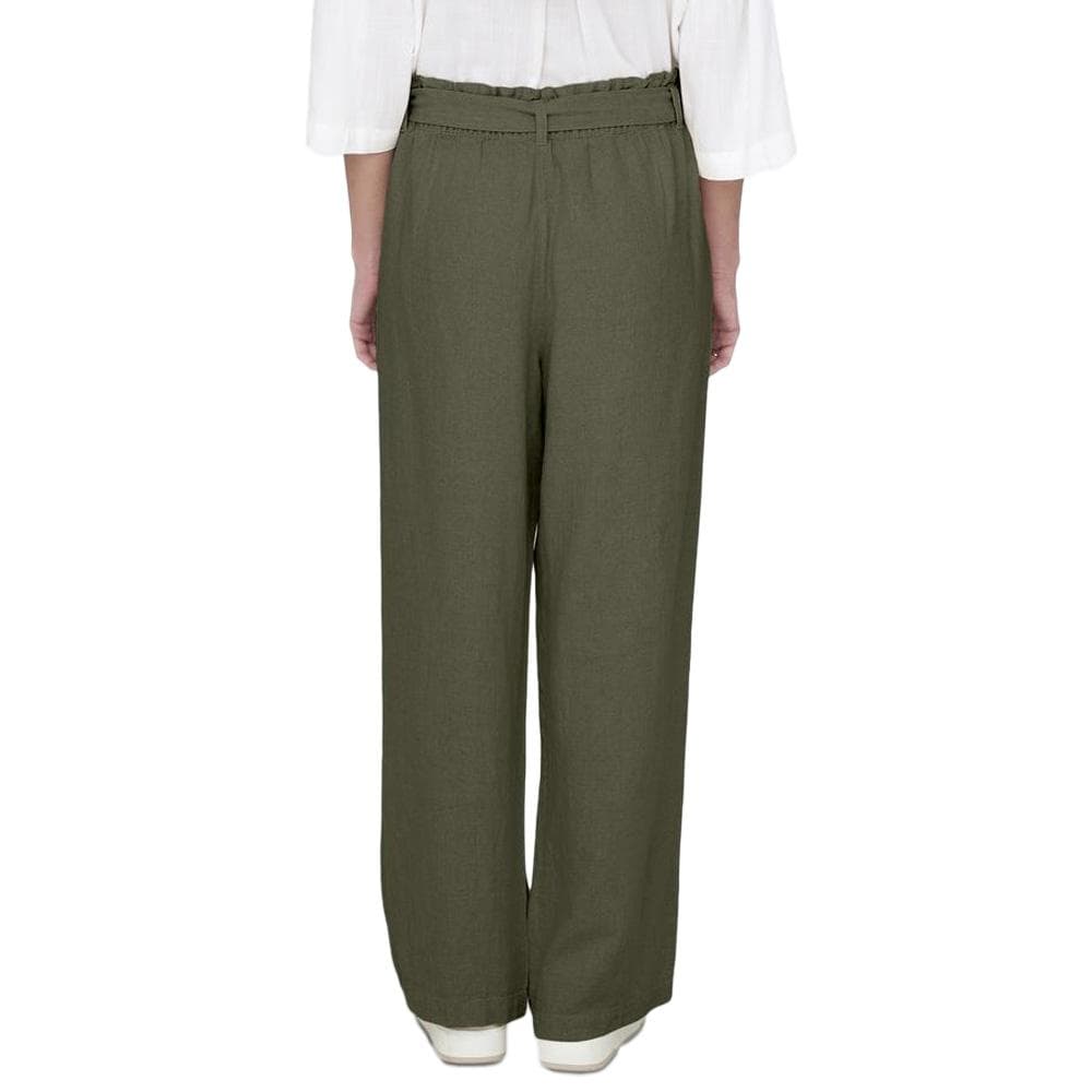 Pantalon en lin Kaki Femme JDY Say 2