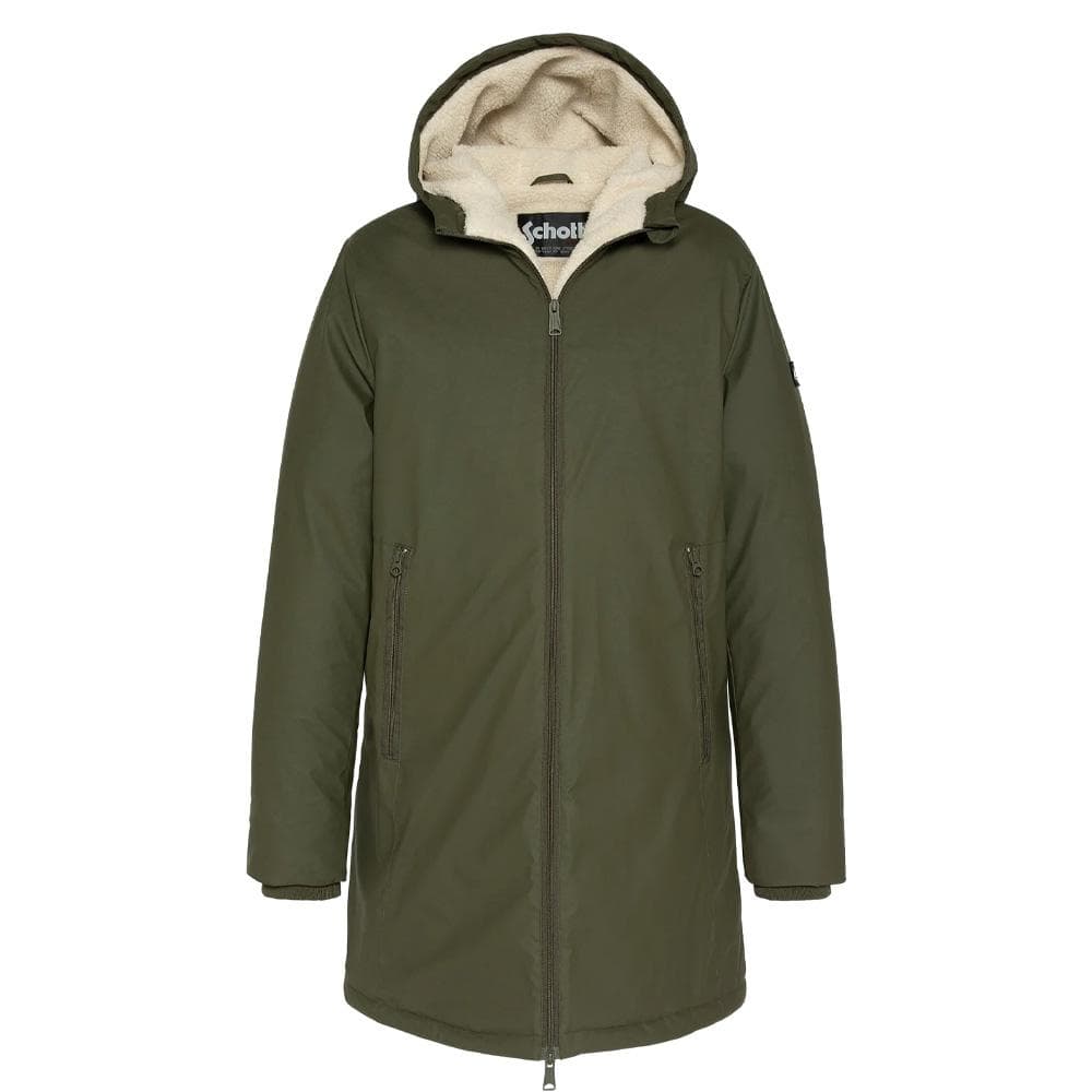 Parka longue Vert Homme à capuche Schott JACKSON25 1