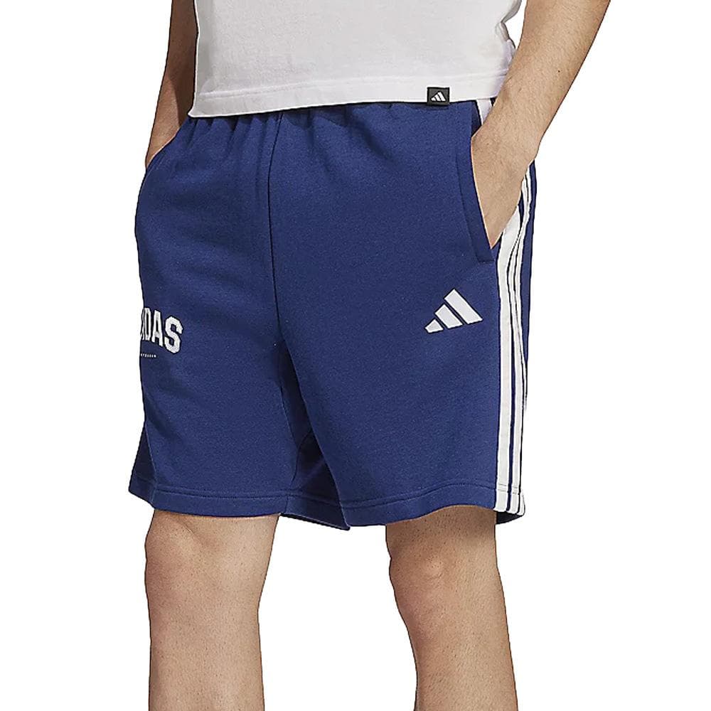 Short Bleu Homme Adidas M 3s Sho 1