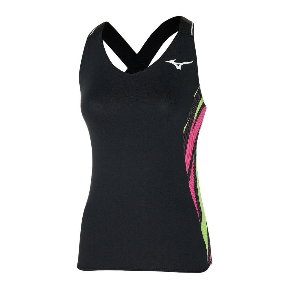 Débardeur De Tennis Noir Femme tech Mizuno Printed 1
