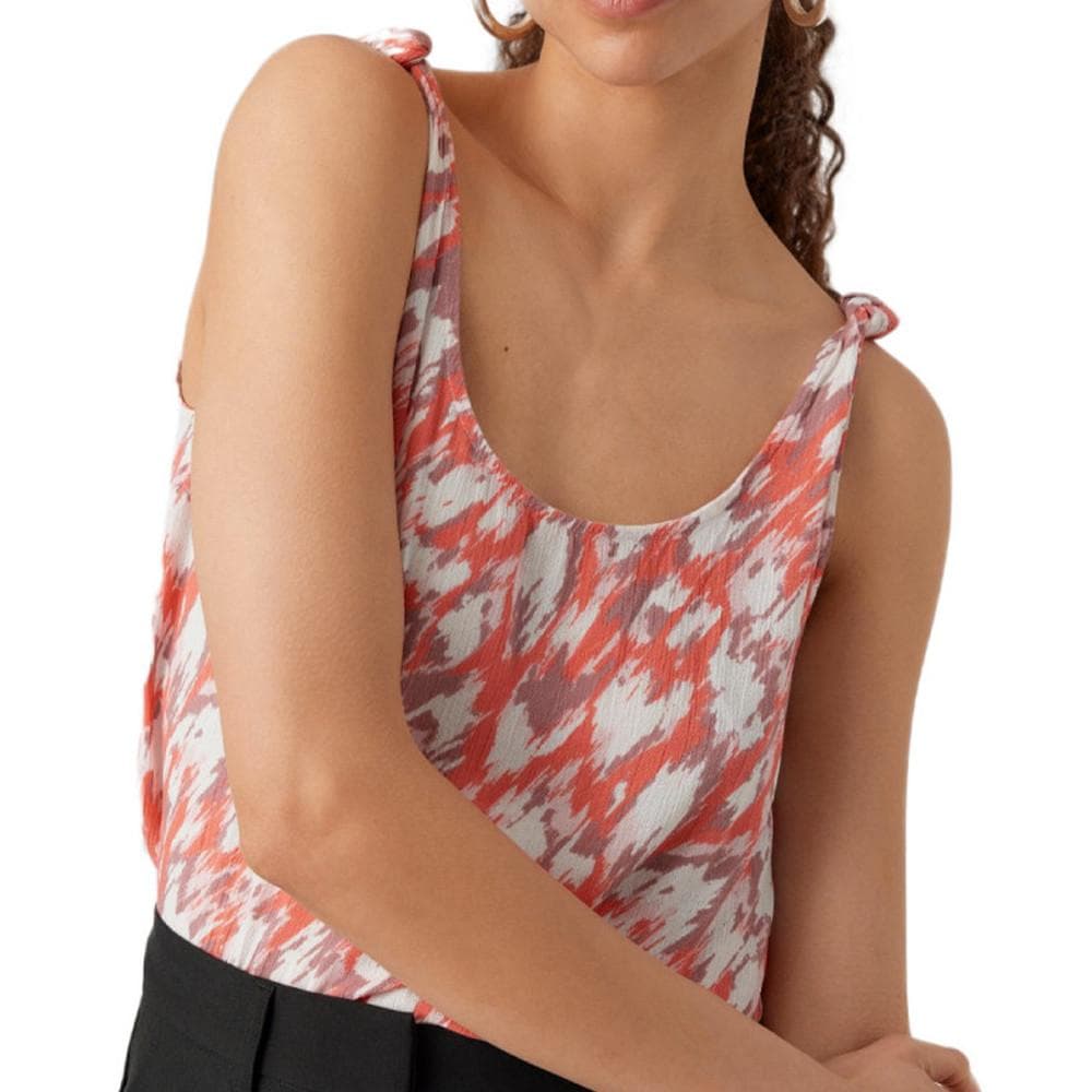 Débardeur Orange à Motifs Femme Vero Moda Menny Singlet 1