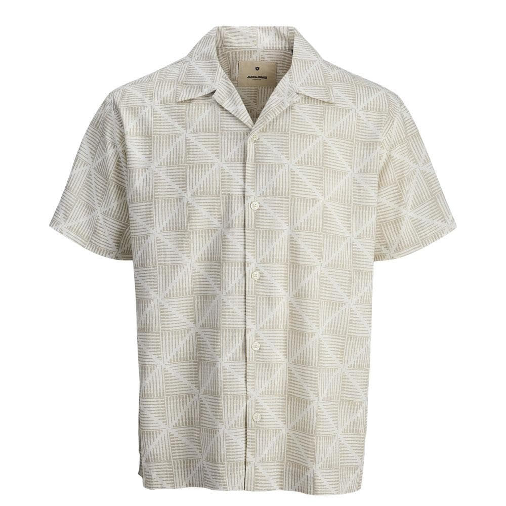 Chemise Beige/Blanc Homme Jack & Jones Kevin 1