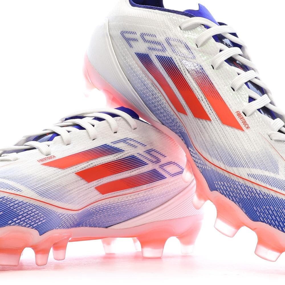 Chaussures de football Blanches/Bleu/Rouges Homme Adidas F50 Pro Mg 7