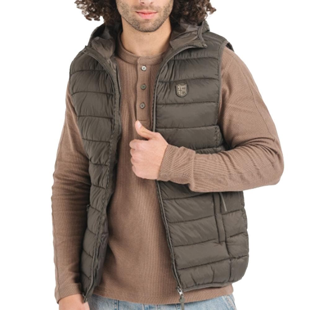 Doudoune Sans Manches Kaki Homme Geographical Norway Vamigotal 1
