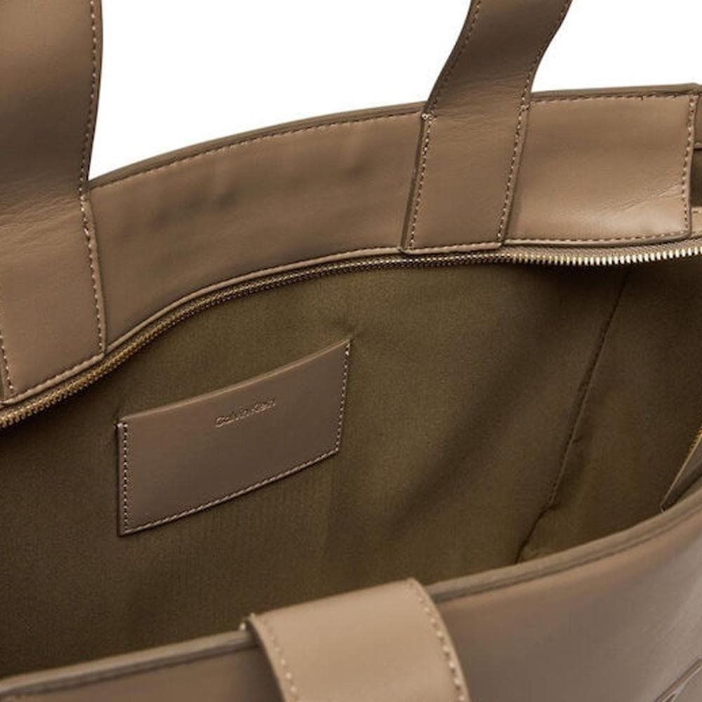 Sac à Main Beige Femme Calvin Klein Jeans Bold Medium Tote 3
