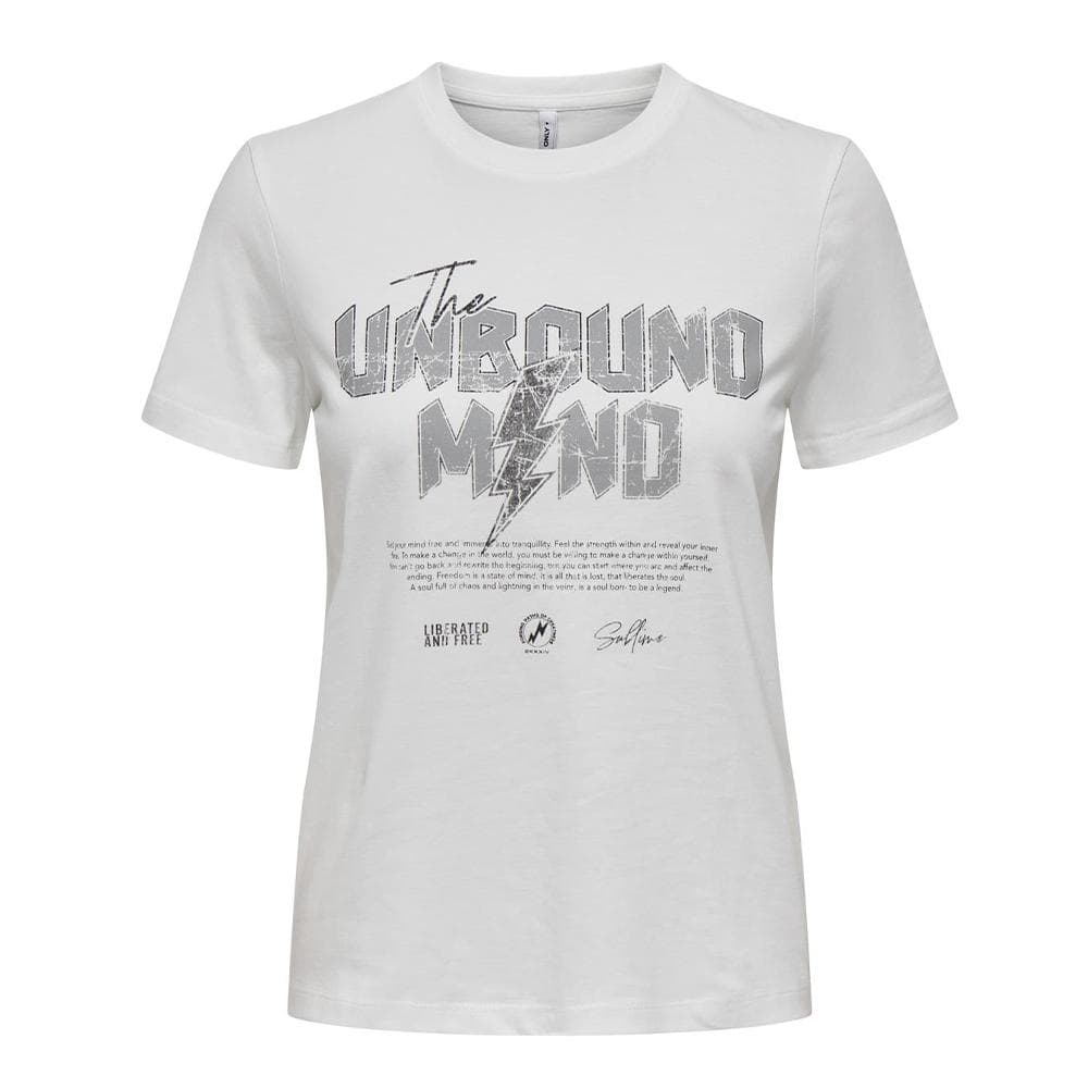 T-shirt Blanc Femme Only Lima 1