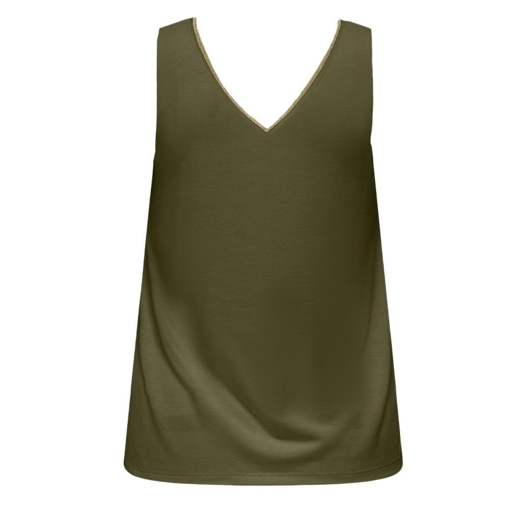 Débardeur Kaki Femme JDY Lurex 2
