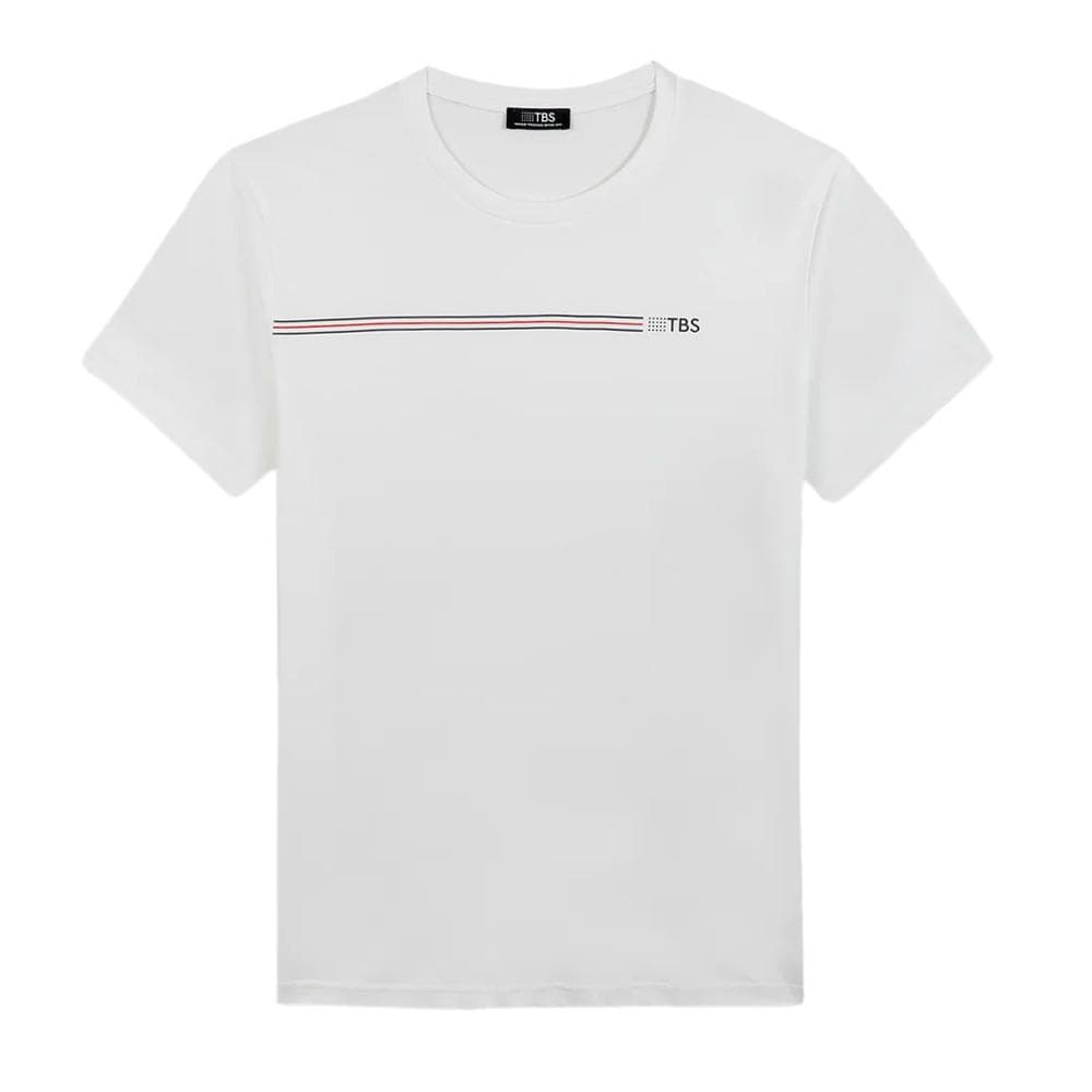 T-shirt Blanc Homme TBS MELUTEE 1