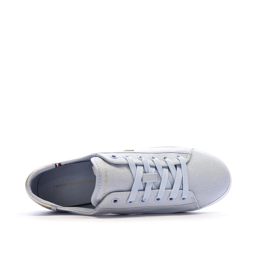 Baskets Bleu Clair Femme Tommy Hilfiger Canvas 5