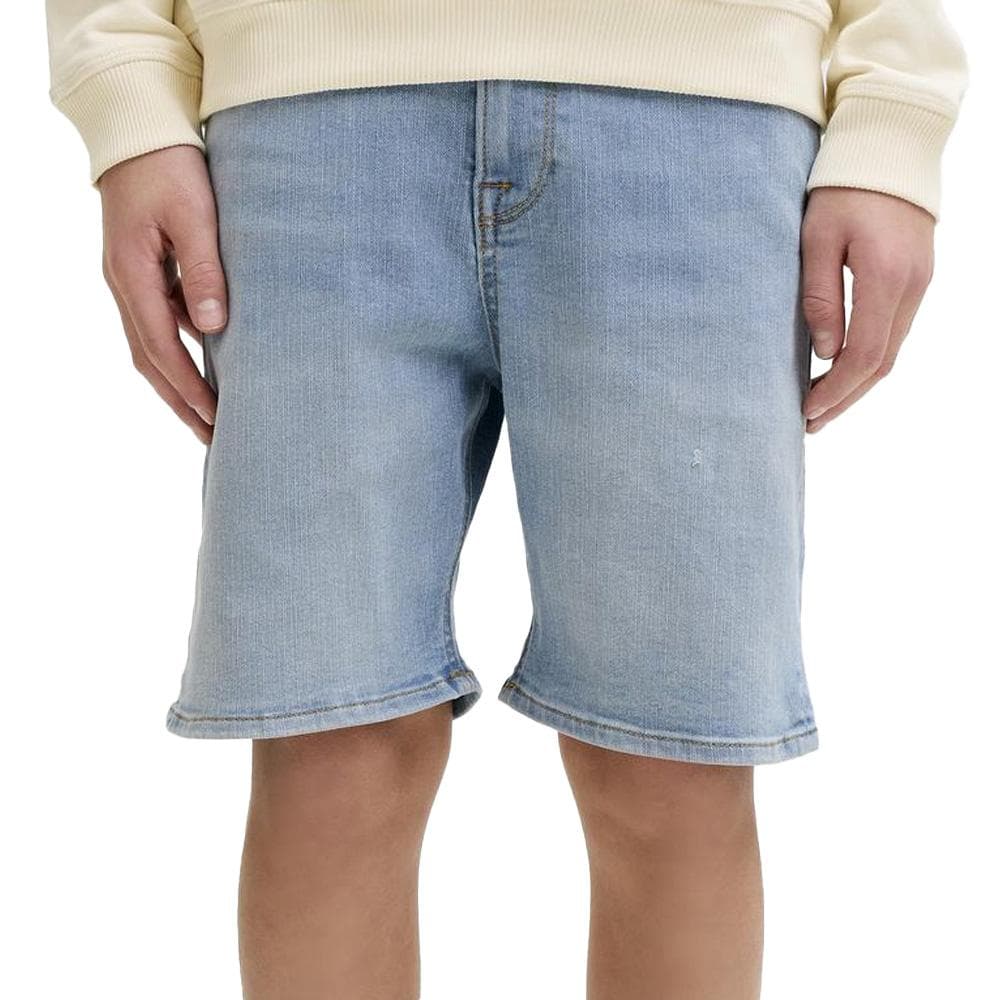 Short Bleu Clair Délavé Garçon Jack & Jones Rick 1