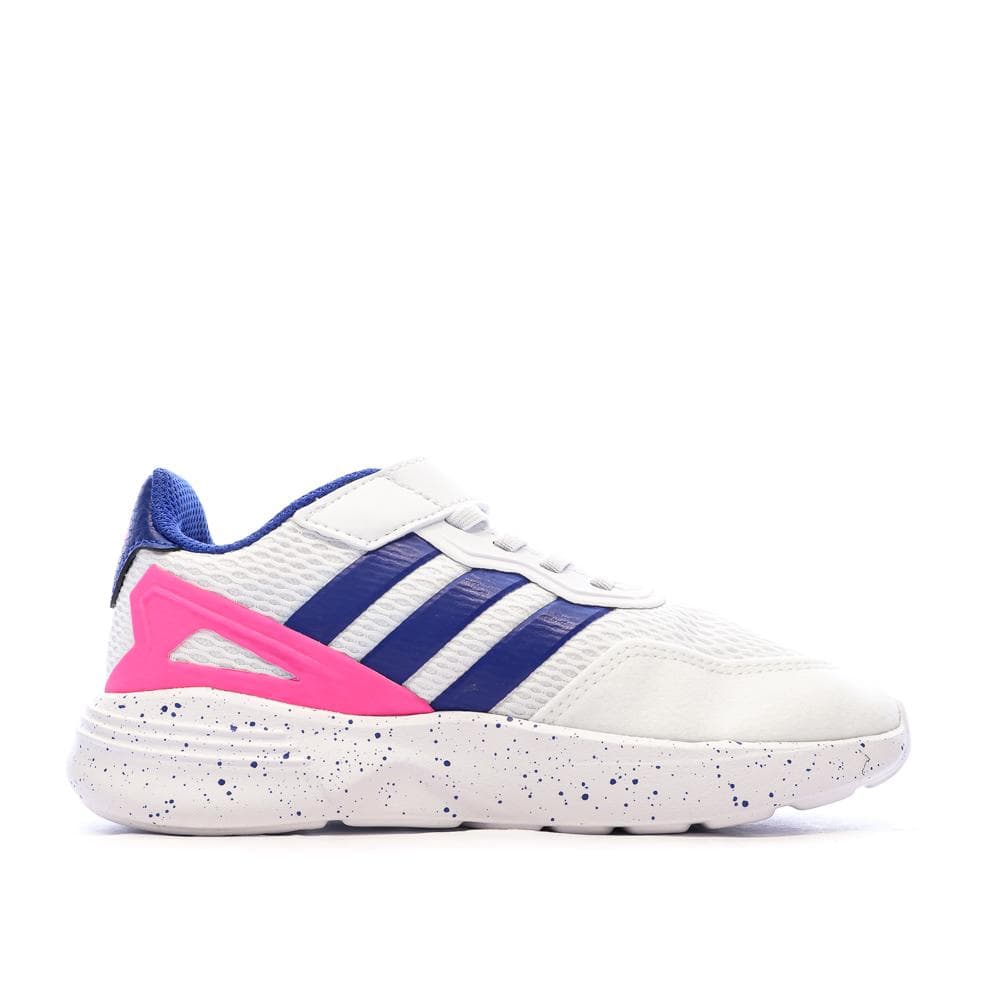 Baskets Blanches/Bleu/Roses Fille Adidas Nebzed 2