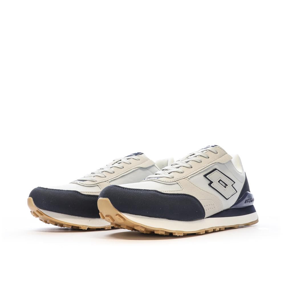 Baskets Grises/Marine Homme Lotto Twenty 5 6