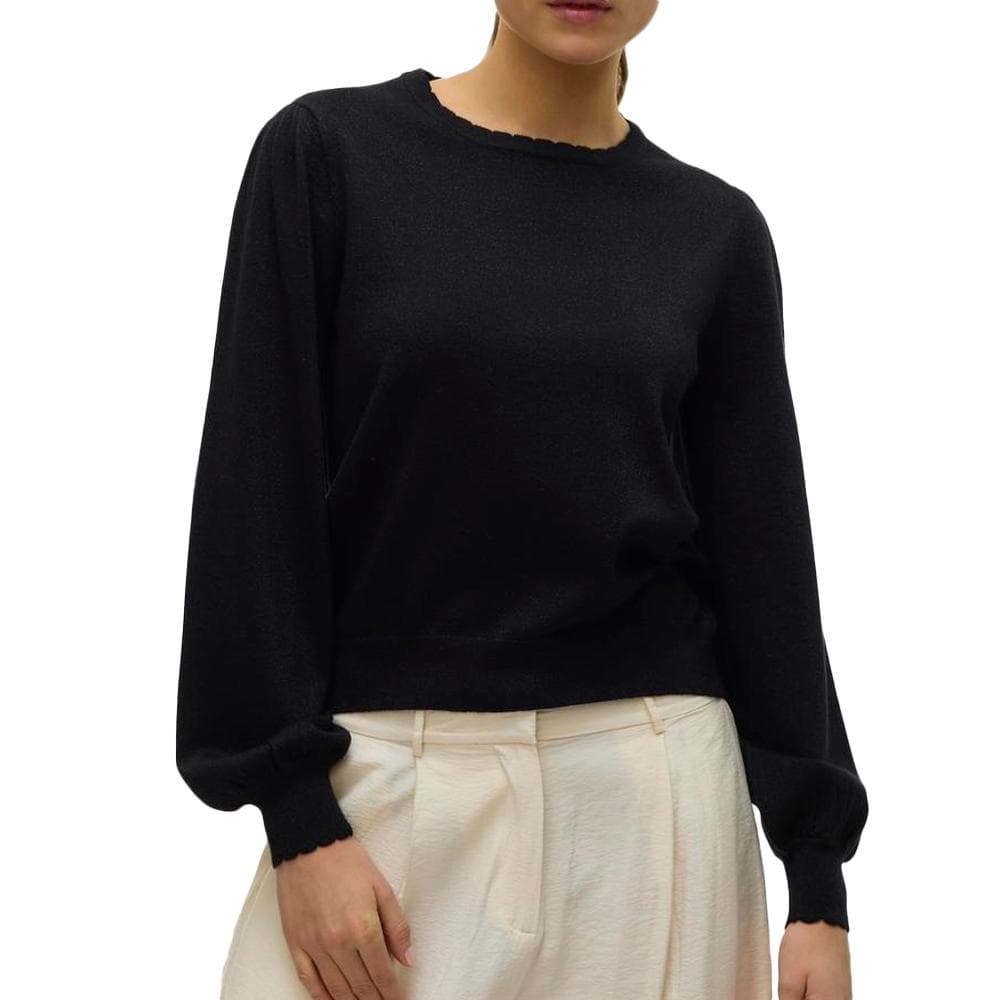 Pull Noir Femme Vero Moda Happyshine 10 1