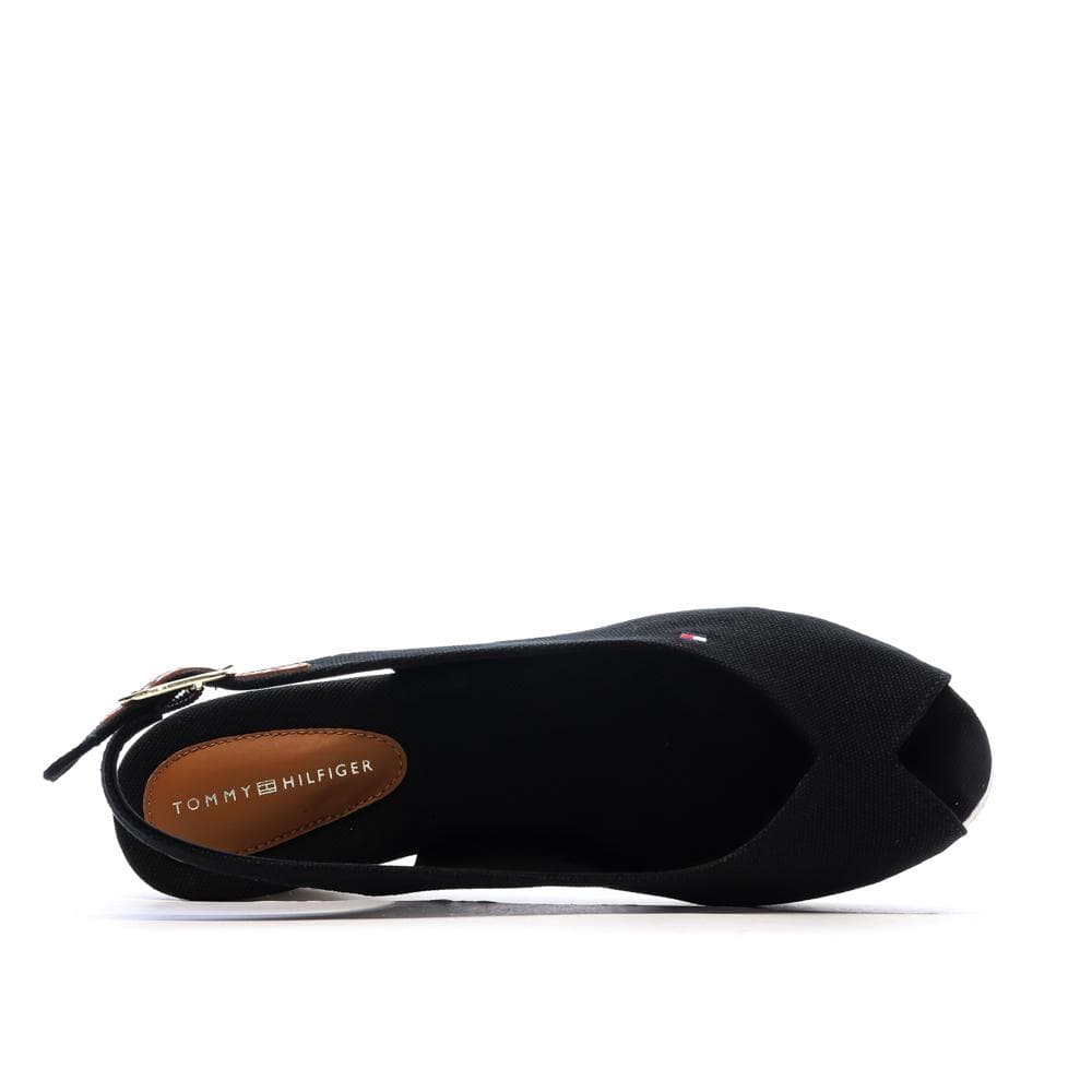 Sandales Noires Femme Tommy Hilfiger Flags 4