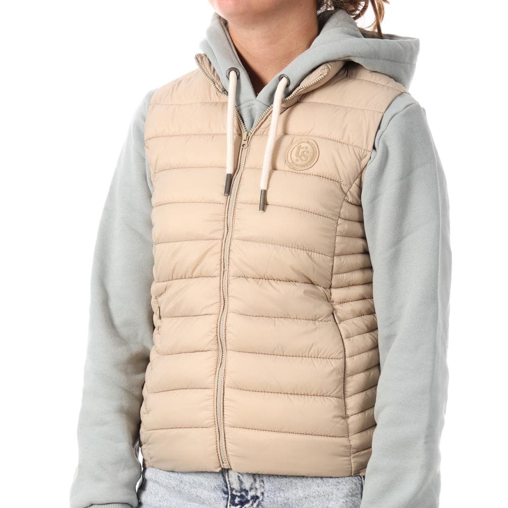 Doudoune sans manches Beige Femme Teddy Smith B-terry 1