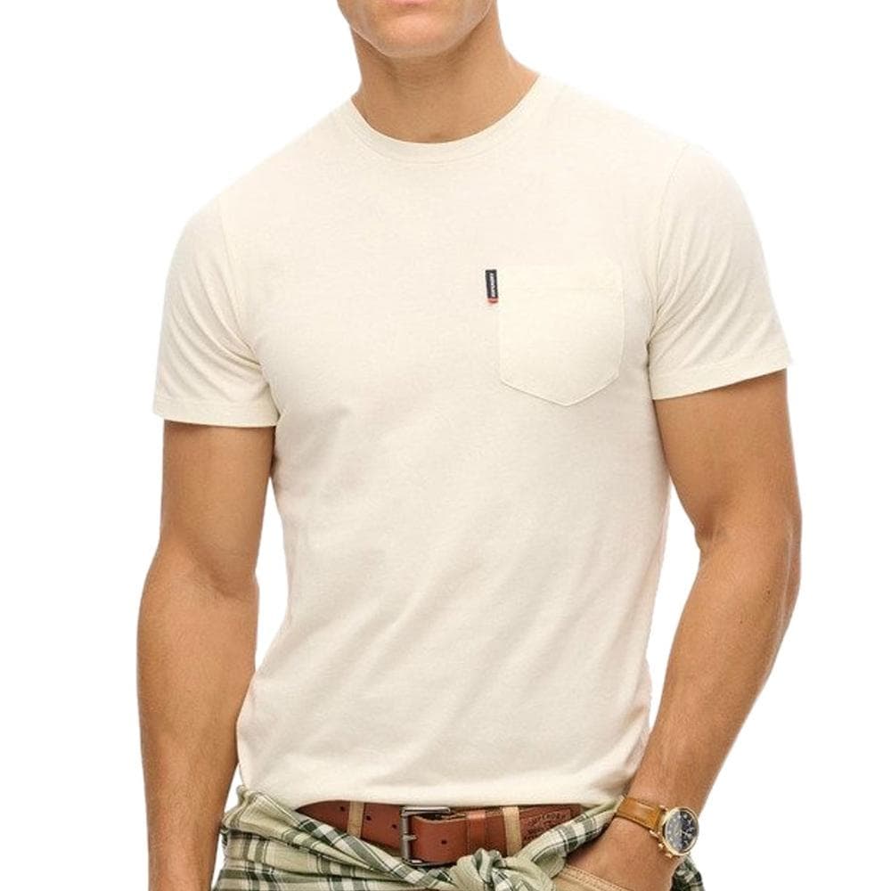 T-Shirt Gris Clair Homme Superdry Classic Essential 1