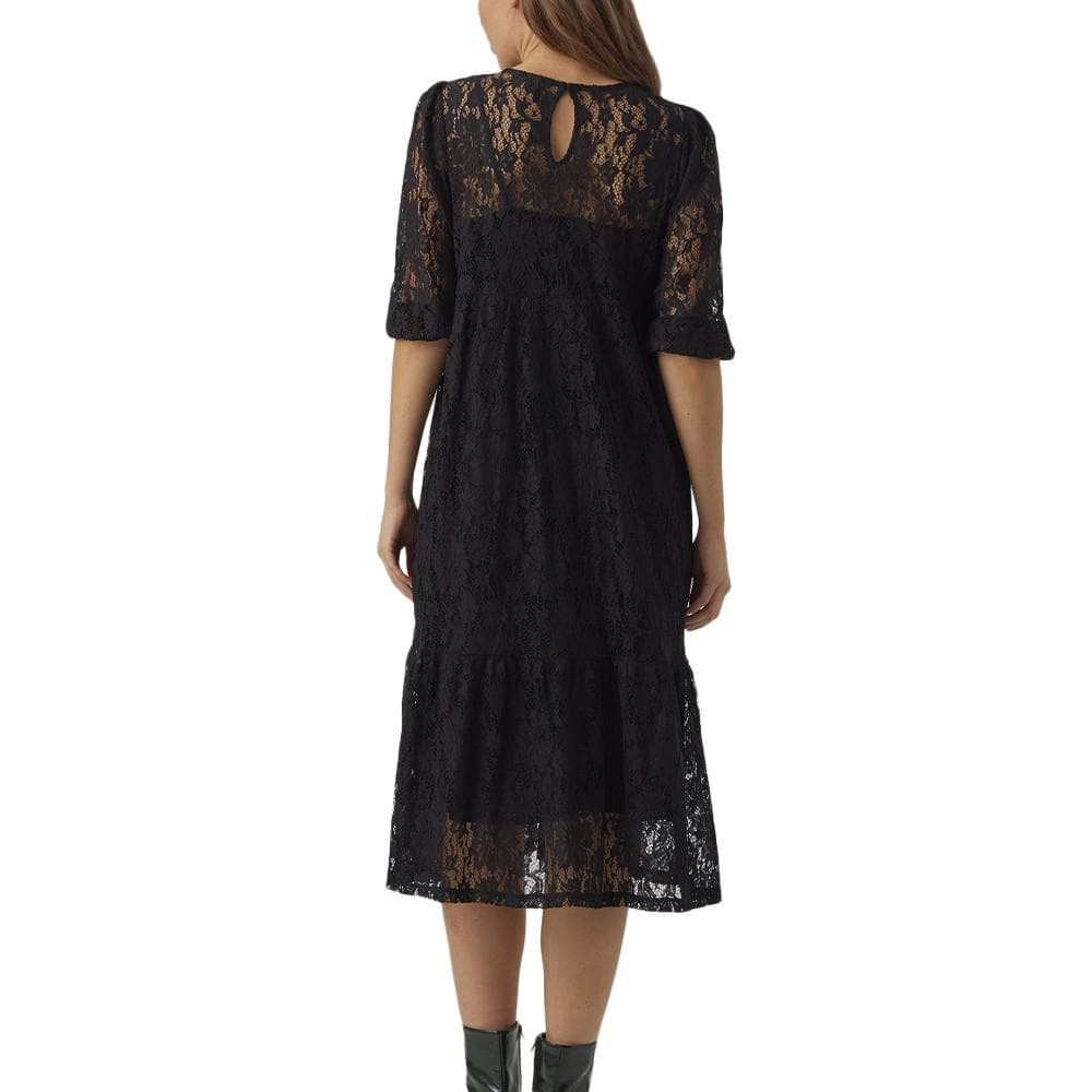 Robe de Grossesse Noir Femme Vero Moda Marternity Calf 2