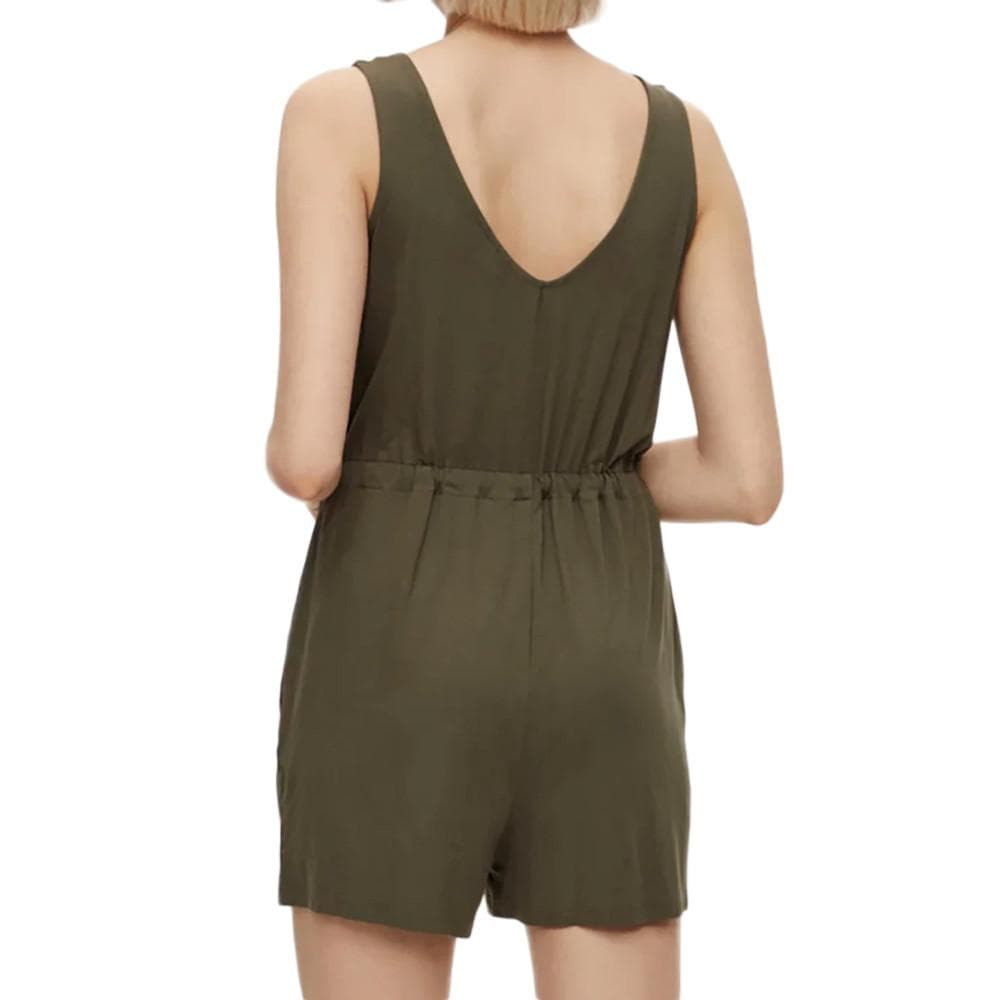 Combishort Kaki Femme Pieces Neora 2